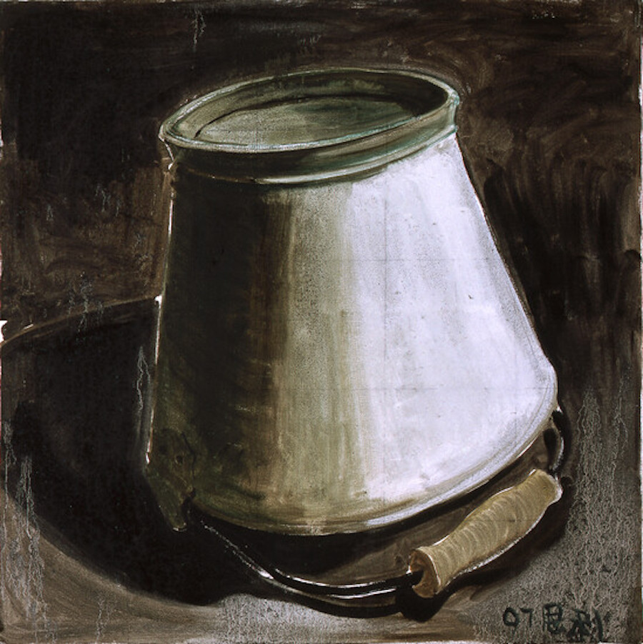 《水桶(一)》&nbsp;张恩利,布面油画,2007&nbsp