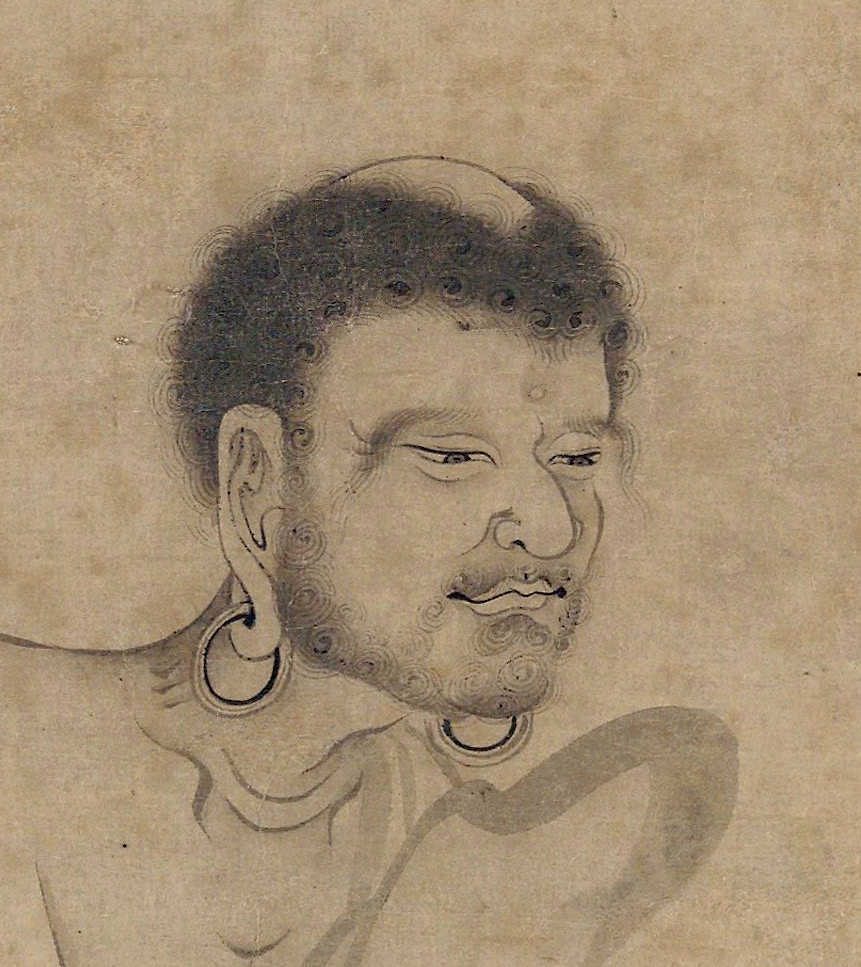 图五:169《释迦出山图》局部(人物脸部)