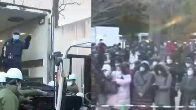 大熊猫“香香”离开日本回国 工作人员不舍挥手告别 大量粉丝送行_新浪新闻