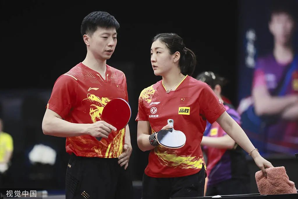 马龙/陈梦不敌梁俨宁/何卓佳.