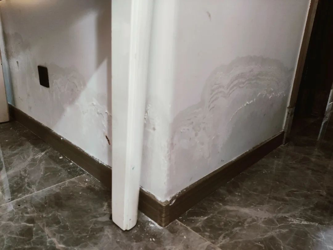 4栋一户业主家的墙体渗水严重