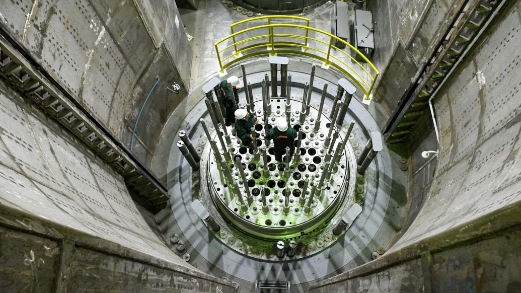 乌克兰扎波罗热核电站内部结构