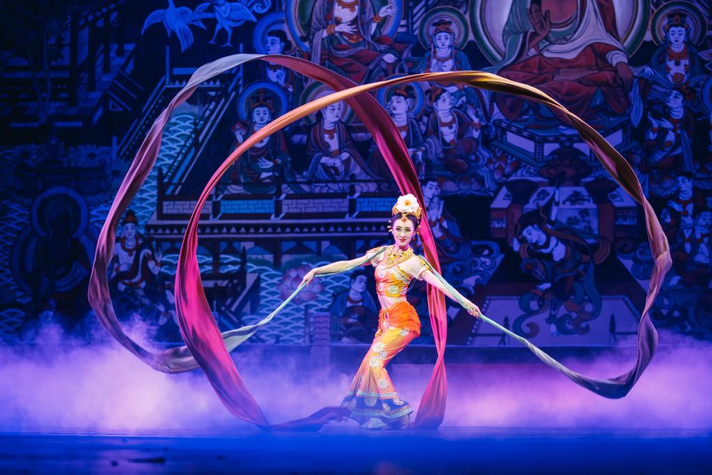 《丝路花雨》英娘扮演者康琦剧照.(甘肃省歌舞剧院供图)