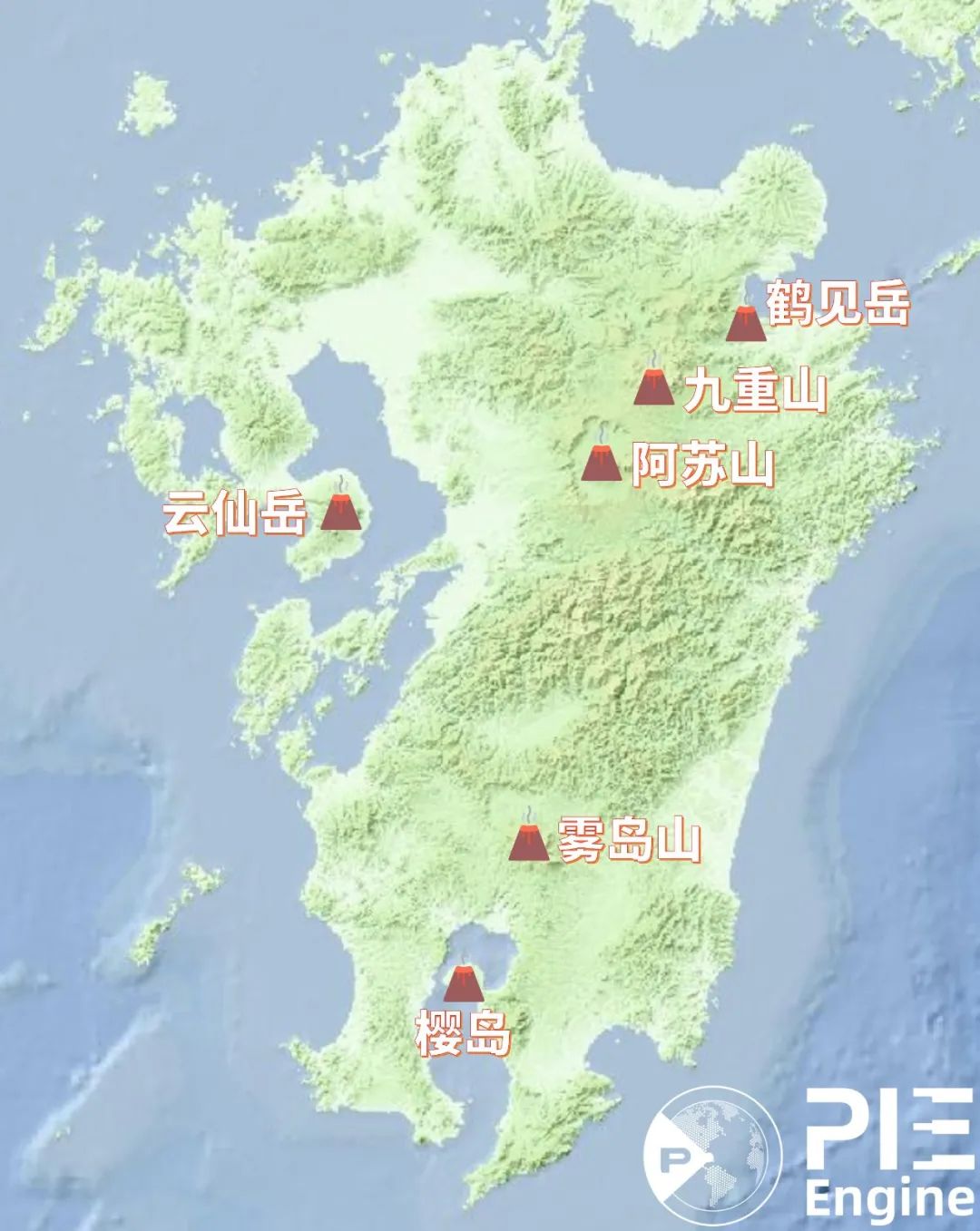 日本火山一周喷发四次