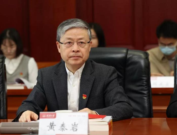 资料图：黄泰岩   图片来源：武汉大学微信公众号