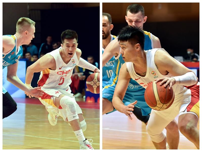 郭艾伦(左),赵睿等后卫的助攻数据有些尴尬.&nbsp; 图/新华社