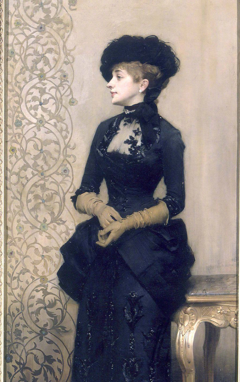 油画中的黑裙子|油画|裙子_新浪新闻