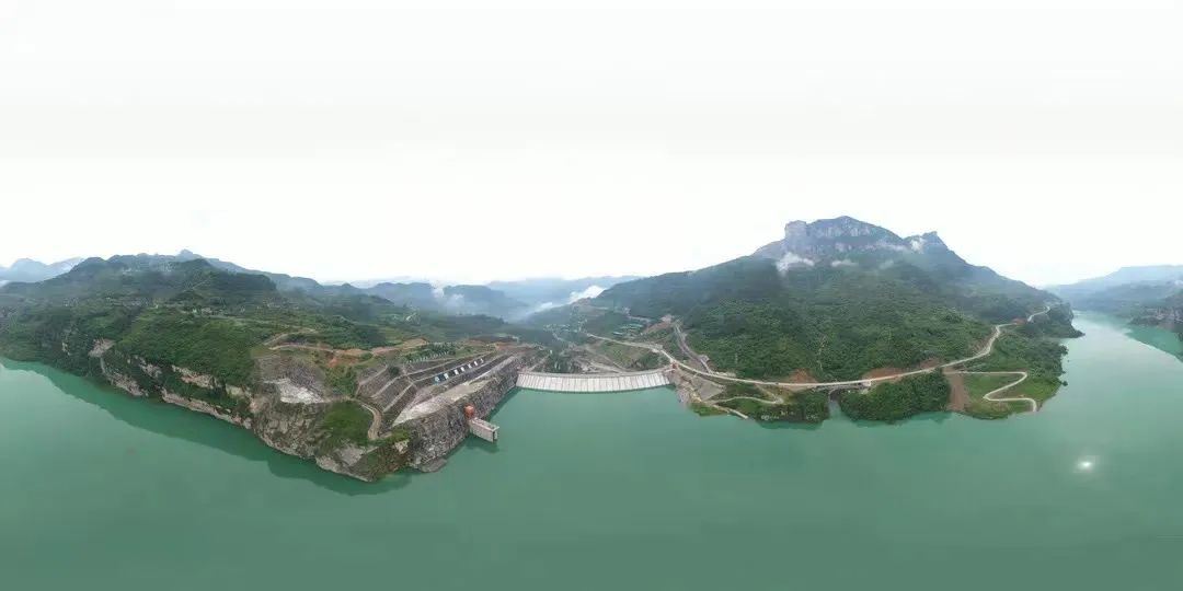 金佛山水库大坝全景&nbsp; 重庆市水利局供图