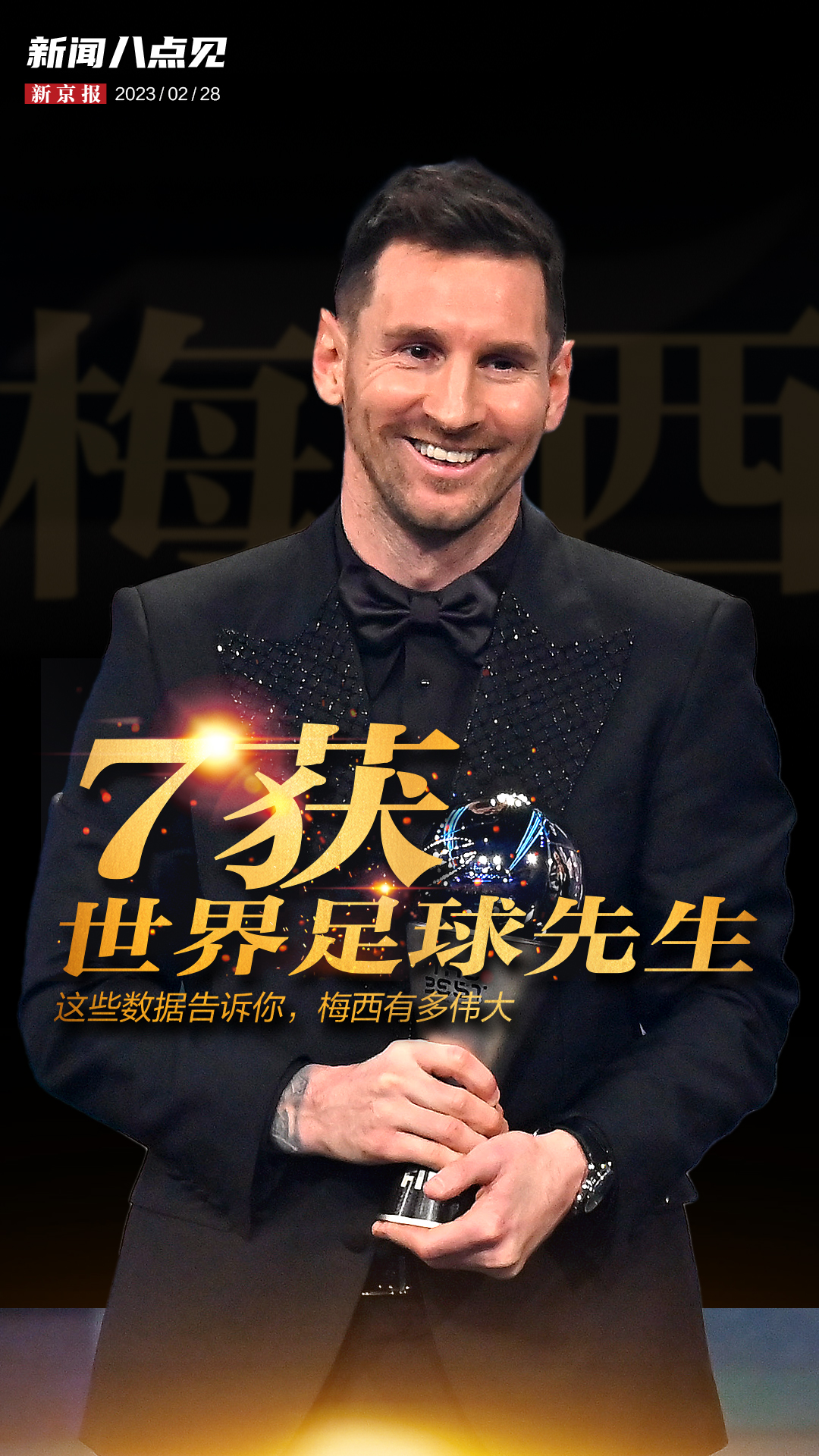 新闻8点见丨7获世界足球先生,这些数据告诉你梅西有多伟大_新浪财经