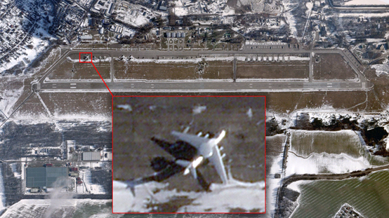 卫星像片讲明A-50预警机委果恒久部署在马丘里奇空军基地