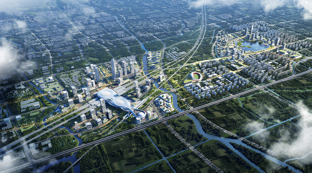 奋进的春天|上海松江枢纽桩基施工过半,将与沪苏湖铁路同步启用__财经