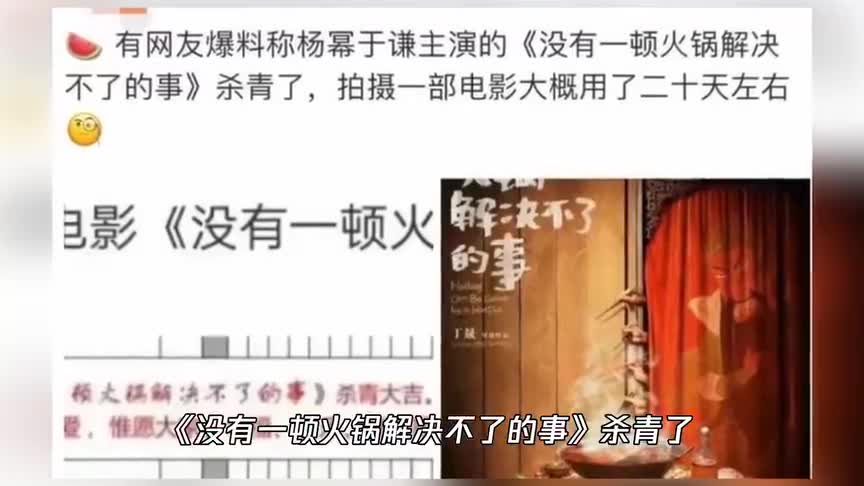 杨幂又演烂片?与于谦合作新电影杀青,拍摄时长仅20天引发热议_新浪新闻