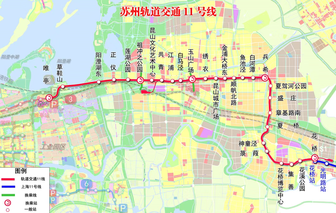 花桥11号地铁站线路图图片