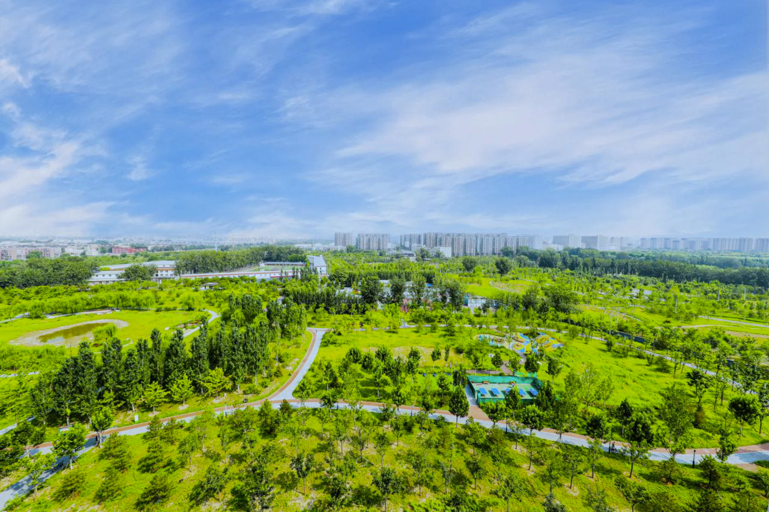 南苑森林湿地公园鸟瞰图