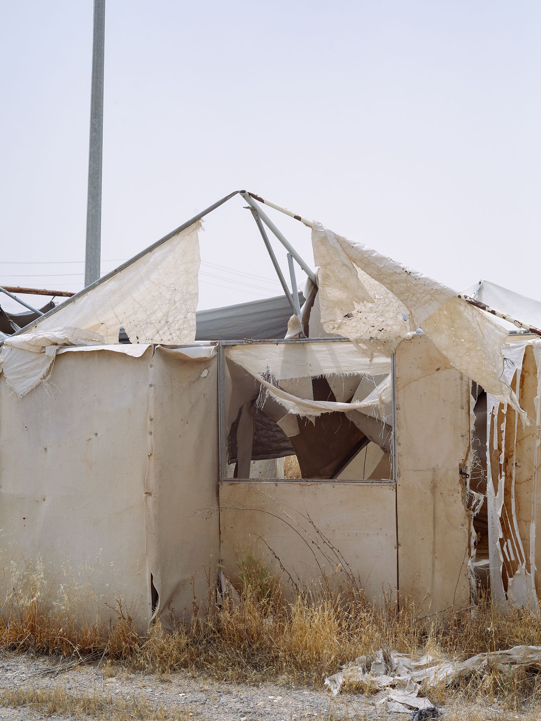土东废弃的叙利亚难民营