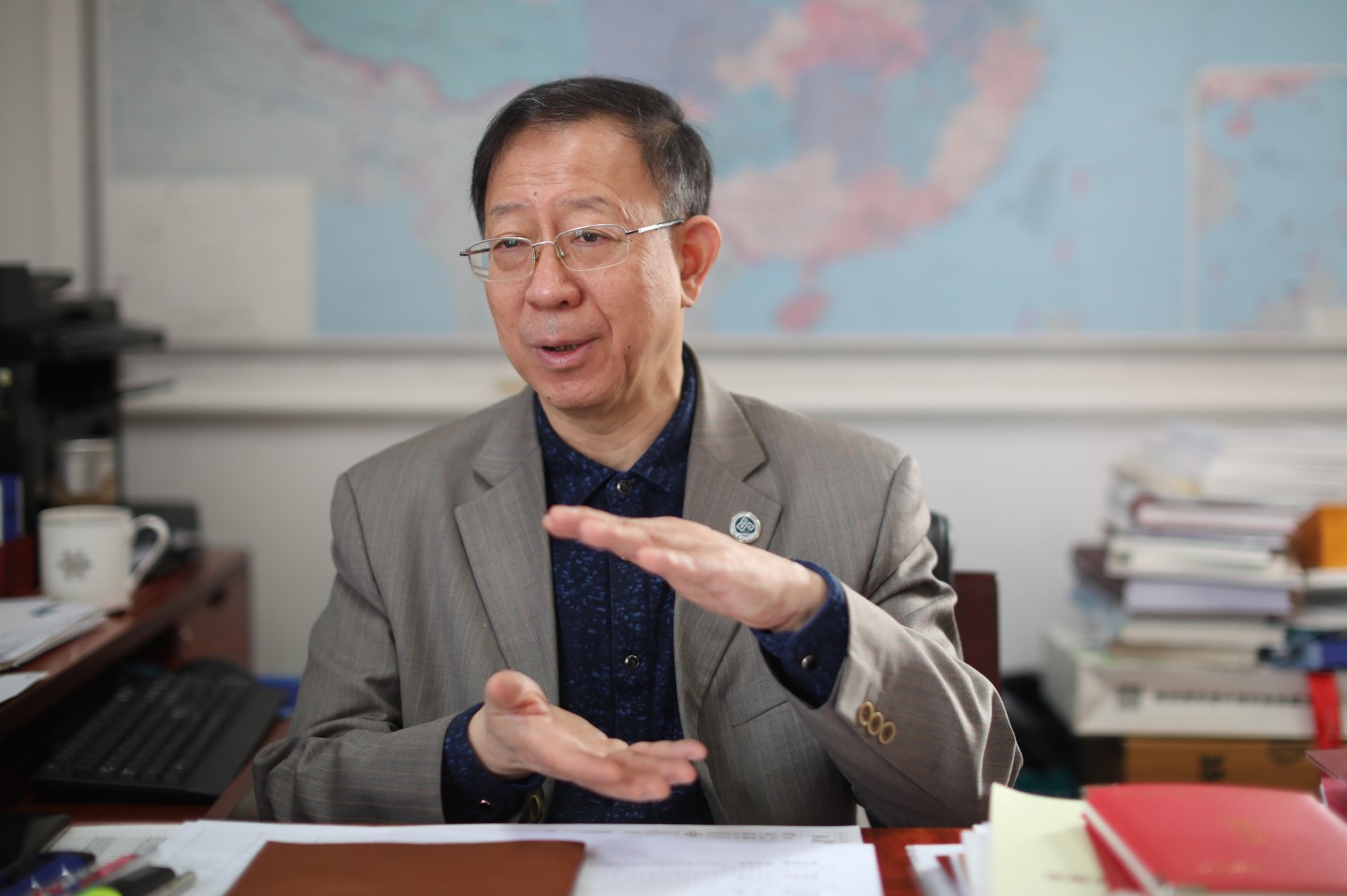 全国政协委员,北京工商大学校长孙宝国.&nbsp; 新京报记者 王嘉宁 摄