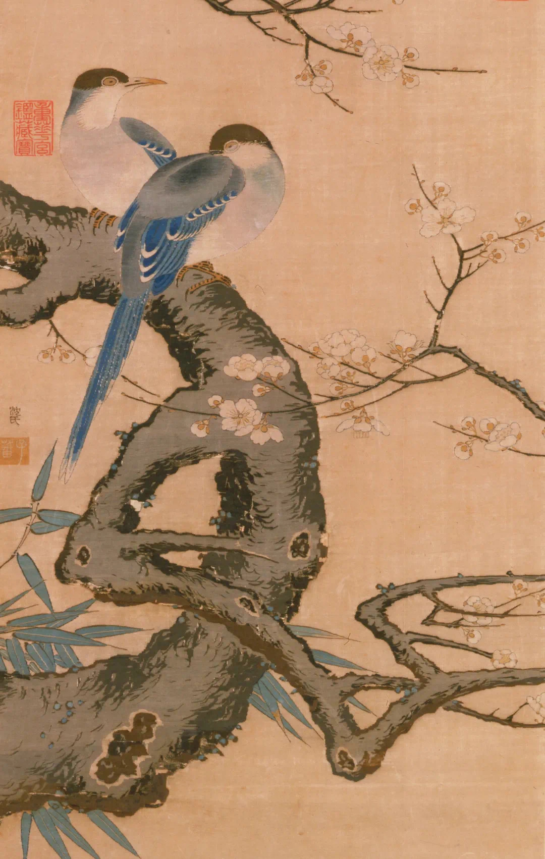 南宋沈子蕃缂丝梅鹊图