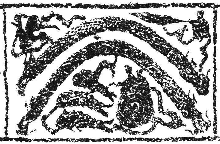 圖5：漢畫弓龍圖&nbsp;[採自武利華：《徐州畫像石》，北京：線裝書局，2002年，第21頁]