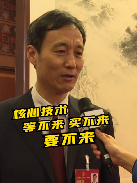 全国人大代表王海峰核心技术等不来买不来要不来