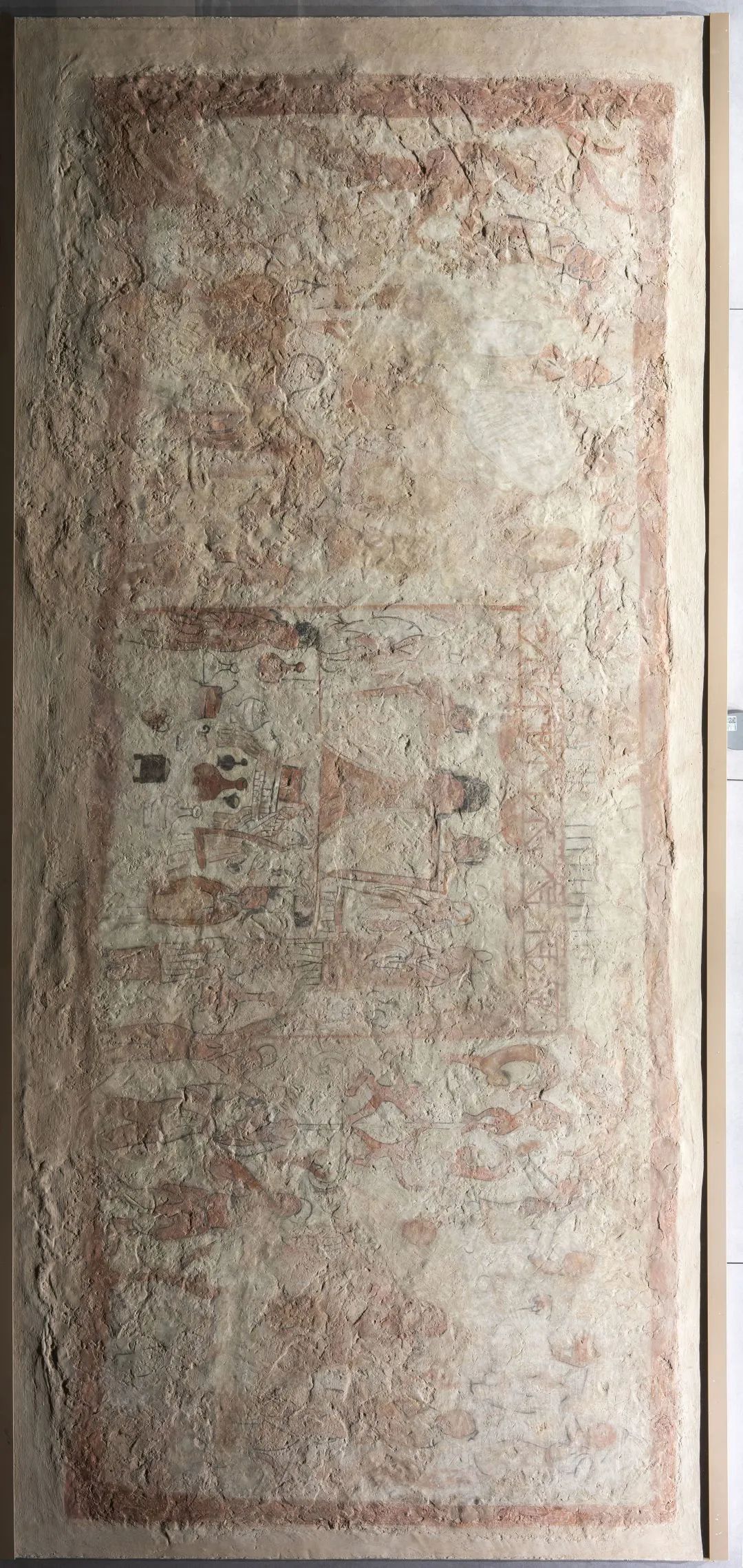 北魏梁拔胡:朱墨斑驳,彩画如生|壁画_新浪财经_新浪网