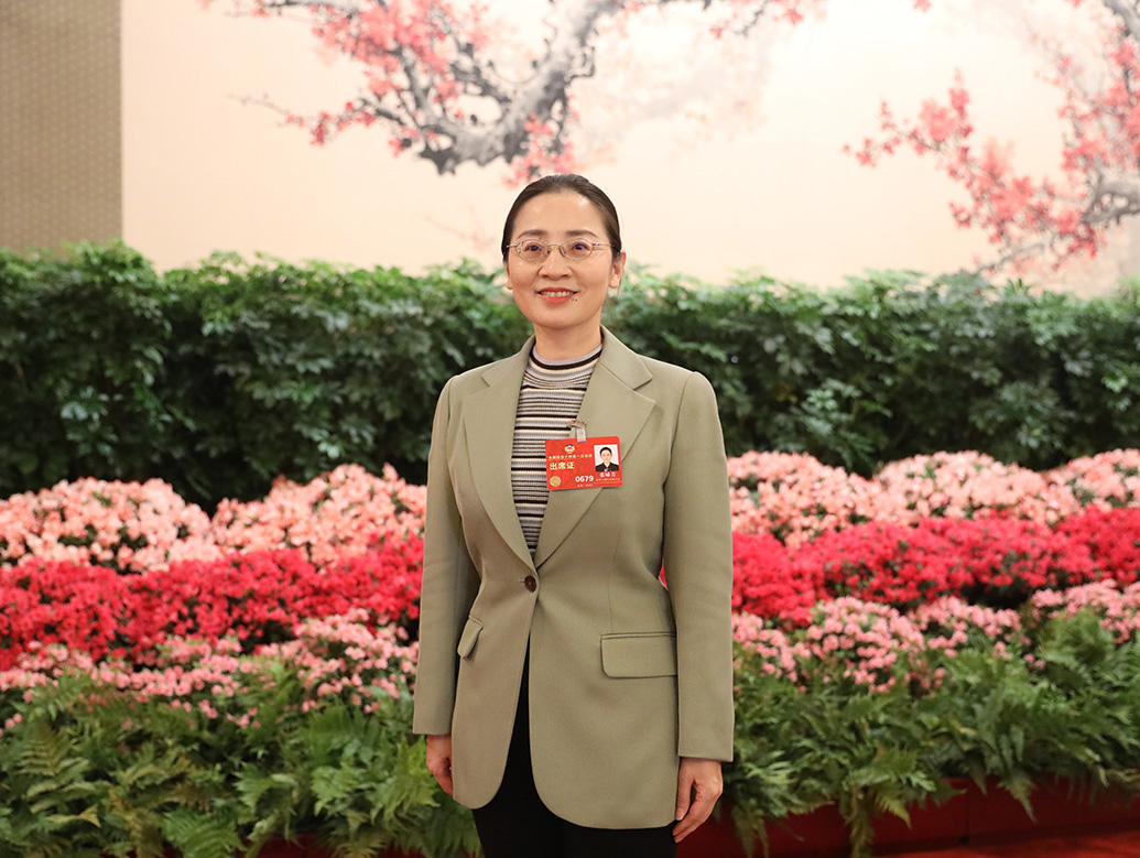 全国政协委员,上海市奉贤区人民政府副区长张娣芳.&nbsp; 受访者供图