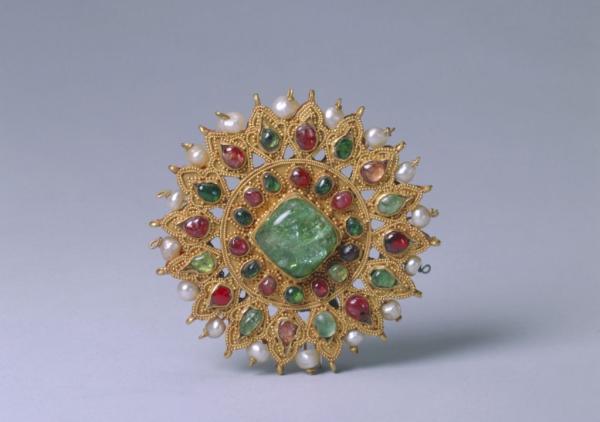 清金嵌珠宝圆花 故宫博物院藏