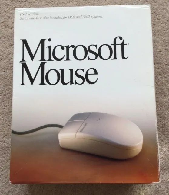 早期的微软鼠标包装盒