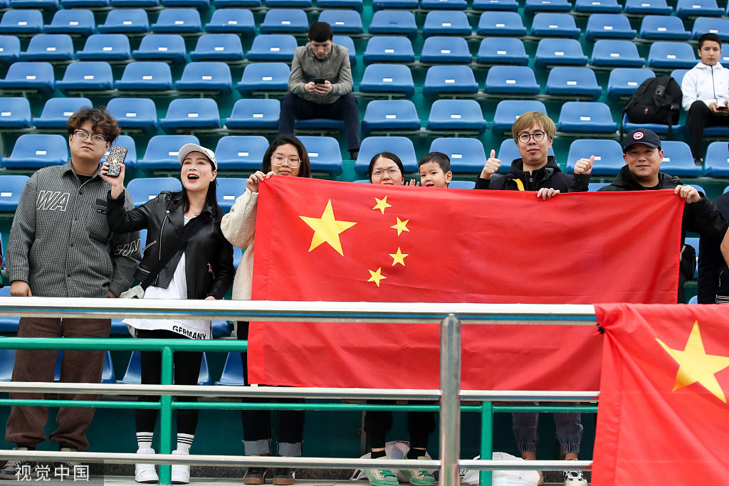本届U20亚洲杯在乌兹别克斯坦进行，现场也有中国球迷。