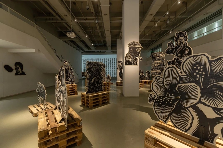 东莞21空间美术馆"此时我刻——刘庆元的艺术实践"展览现场