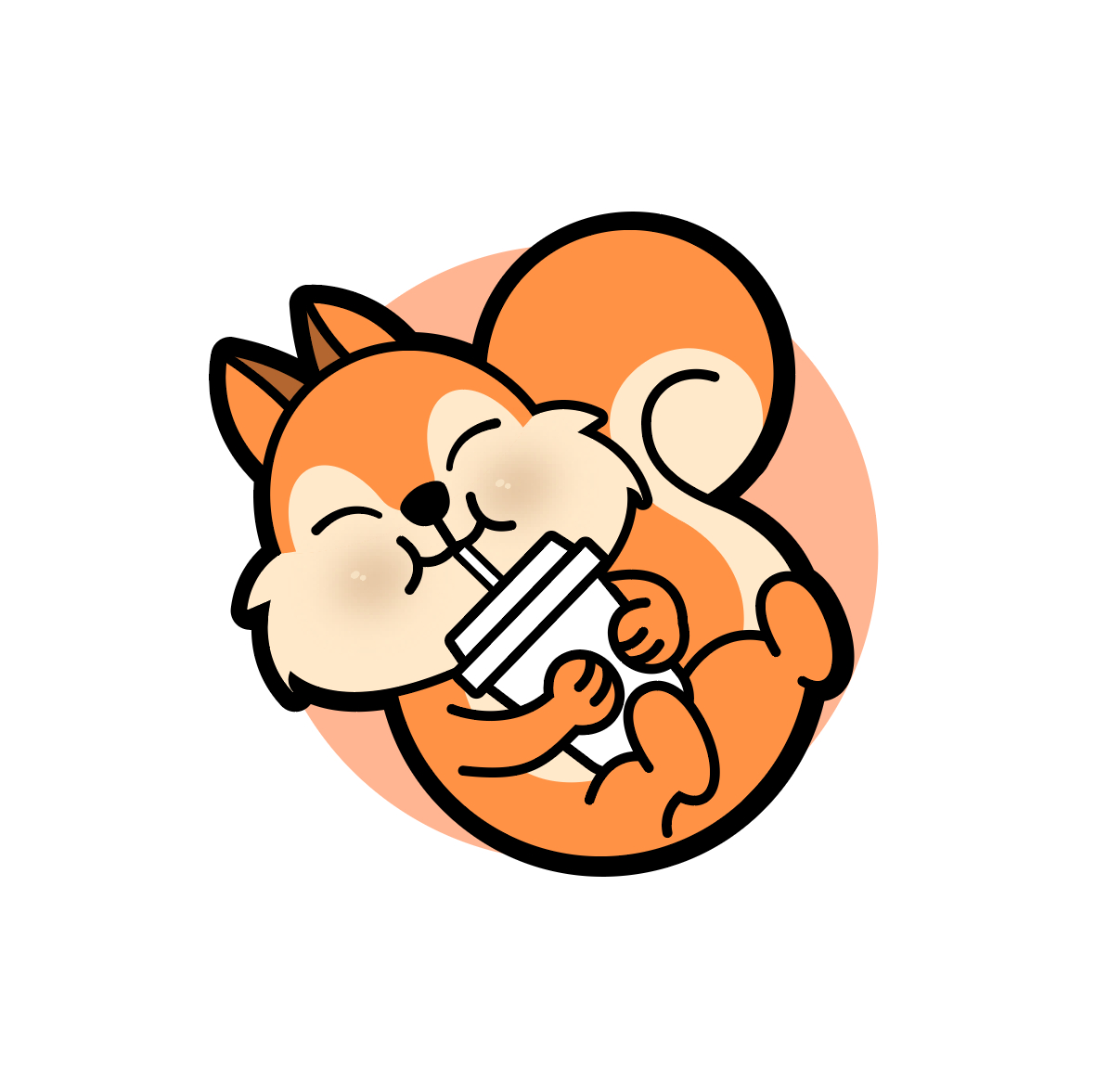 帮客户品牌延展设计的一只小松鼠形象……|设计_新浪新闻