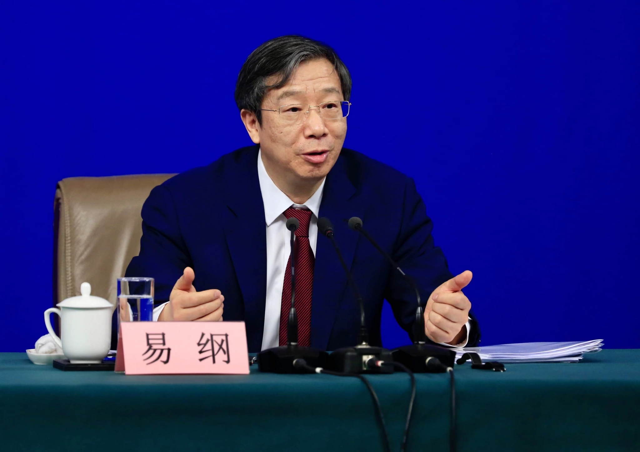 易纲再度当选中国人民银行行长.澎湃新闻记者 赵昀 图