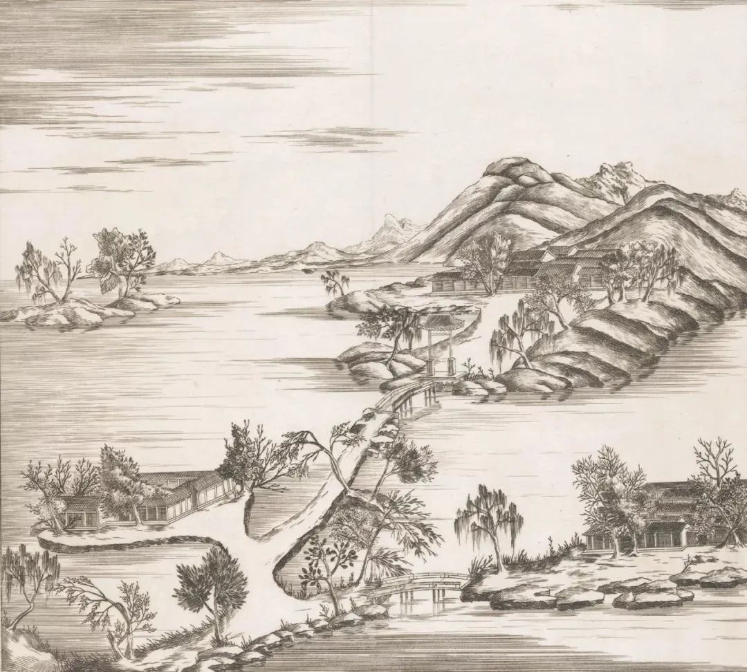 马国贤《避暑山庄三十六景》铜版画