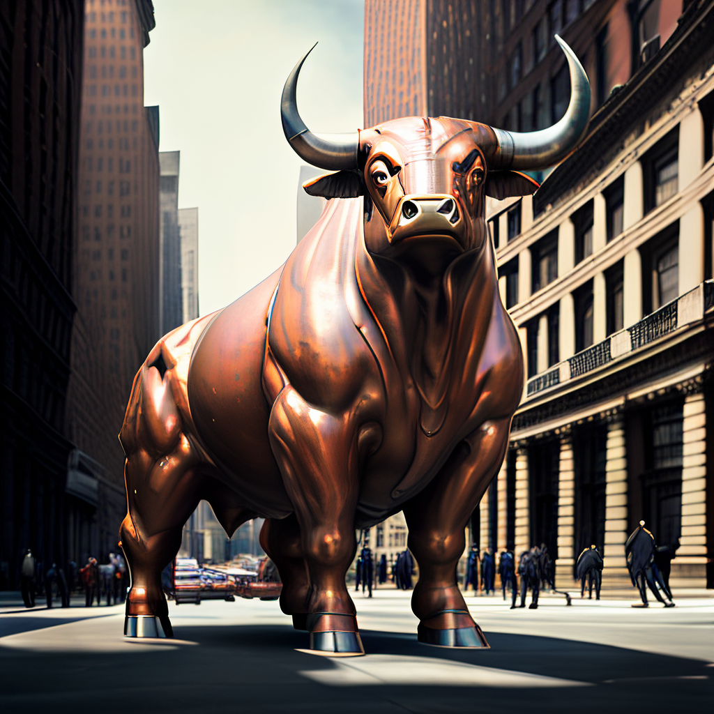 华尔街铜牛(ai生成)无论是北岩银行,还是硅谷银行都是一种宿命.