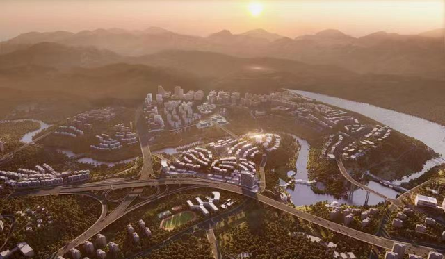 (重庆麓悦江城规划效果图)