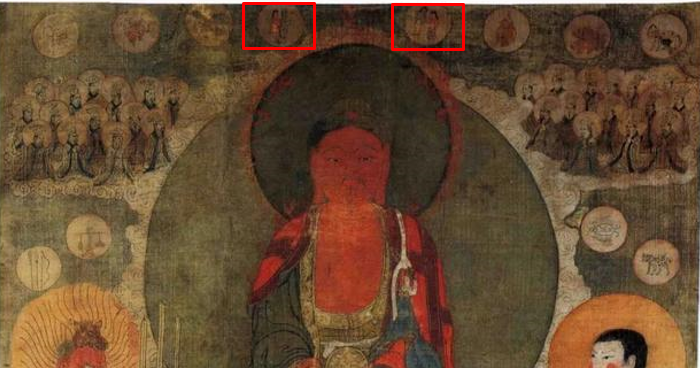 图4 红框突显的两宫为阴阳宫和双女宫（编号：X2424，11世纪，现藏于俄罗斯圣彼得堡艾尔米塔什博物馆）