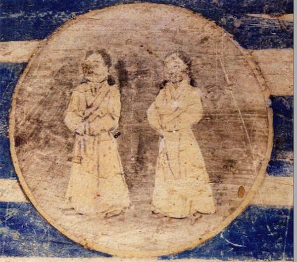 图3 处女或双女宫描绘了两位女性而非一位女性（出自莫高窟第61窟）