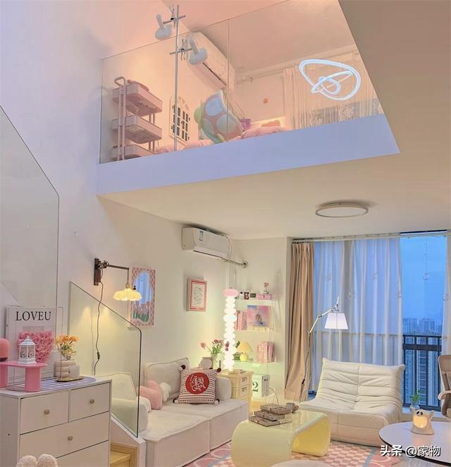 发现一位浙江姑娘的LOFT:42㎡做上下层,全屋粉嫩嫩太可爱了