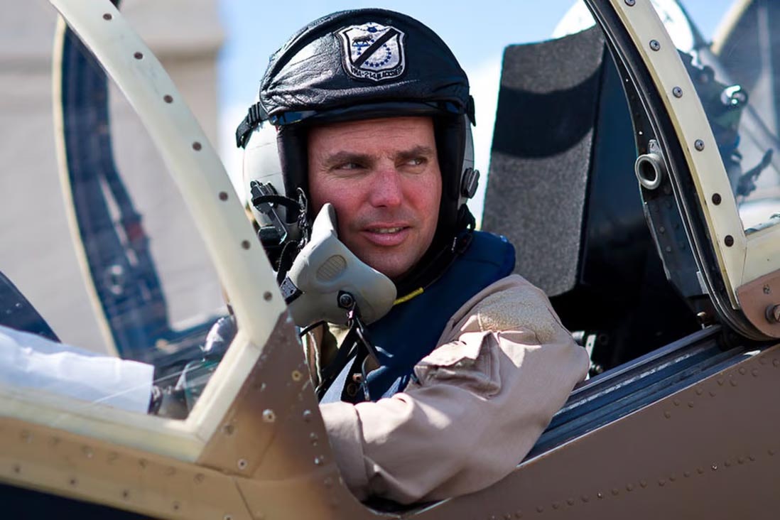 资料图:前美国海军陆战队飞行员丹尼尔·杜根