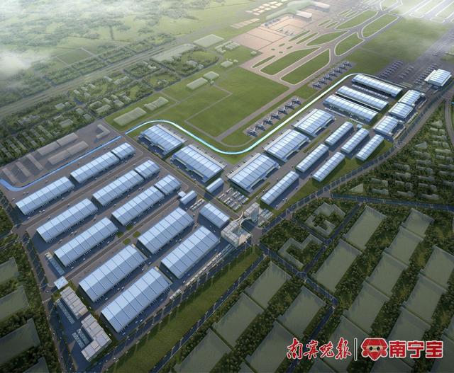 南宁零公里空港产业园鸟瞰图 (广西临空投资发展有限公司供图)