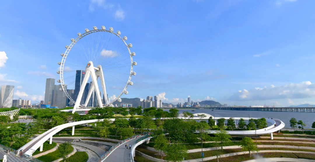 预计月底开园!“湾区之光”摩天轮下新添一条滨海景观带