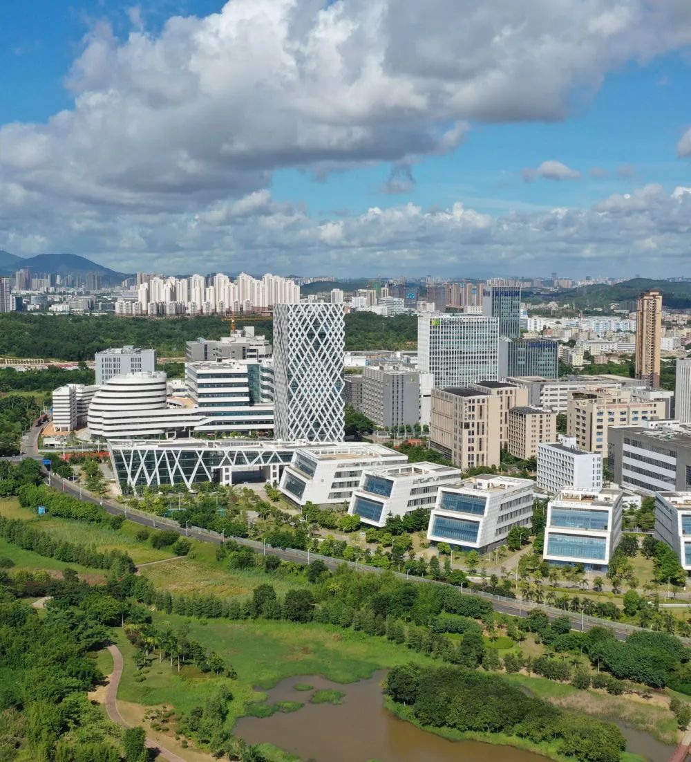 航拍深圳国家高新区坪山园区