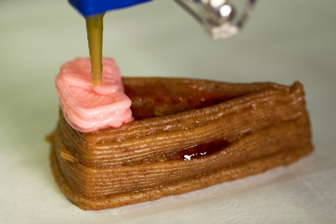 3d打印的蛋糕.图片来源:jonathan blutinger