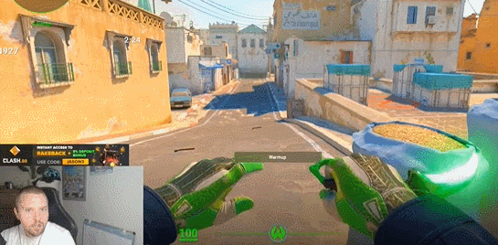 一些获取了测试资格主播展示部分物品在CS2里的外观