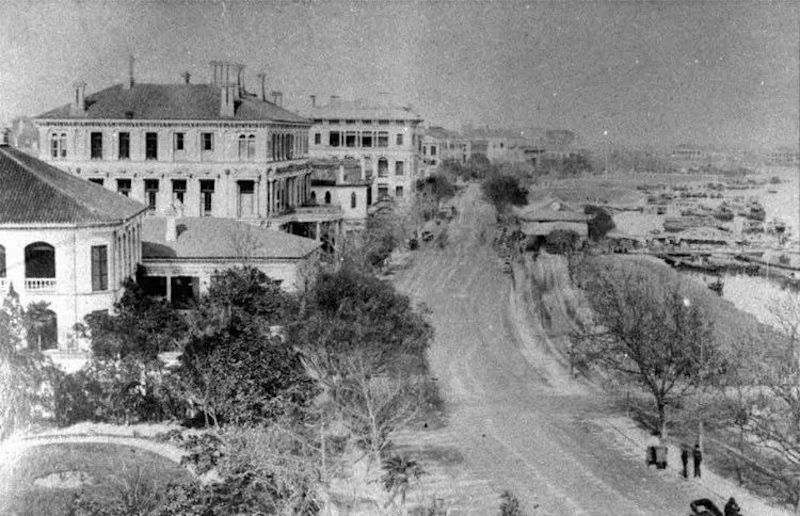 图:开埠前的上海黄浦江畔,图片来源于网络