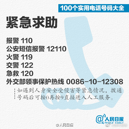 必备!100个实用电话号码大全|报警|银行|高速|手机|银行服务_新浪新闻
