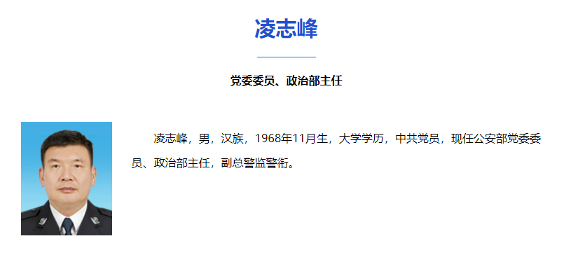 徐大彤,凌志峰,履新公安部__财经头条