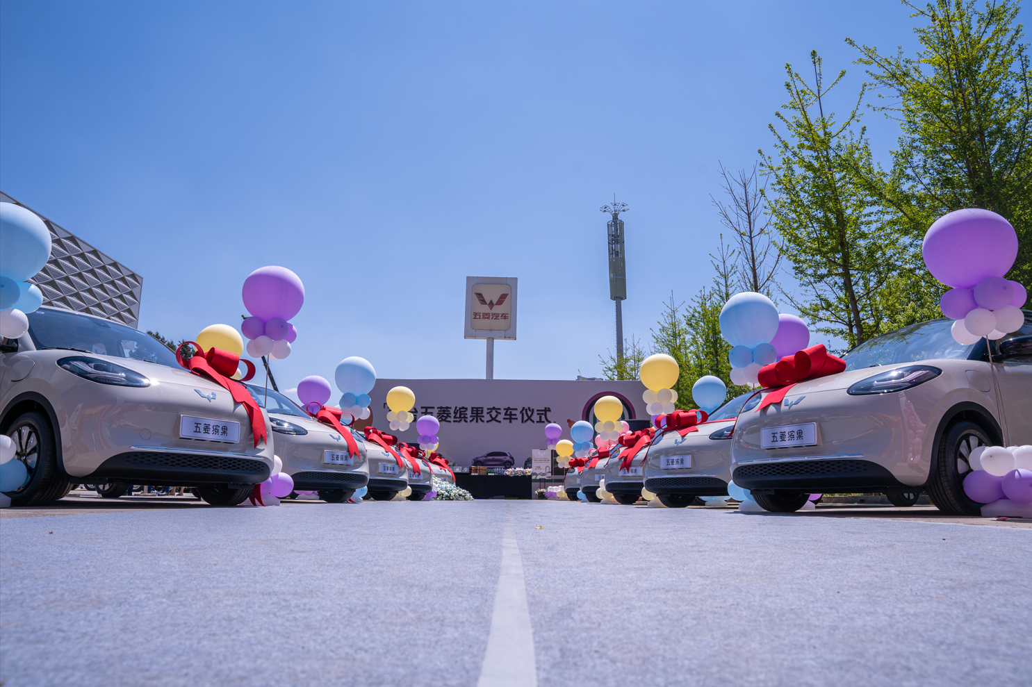 百台五菱缤果交车仪式向美而行