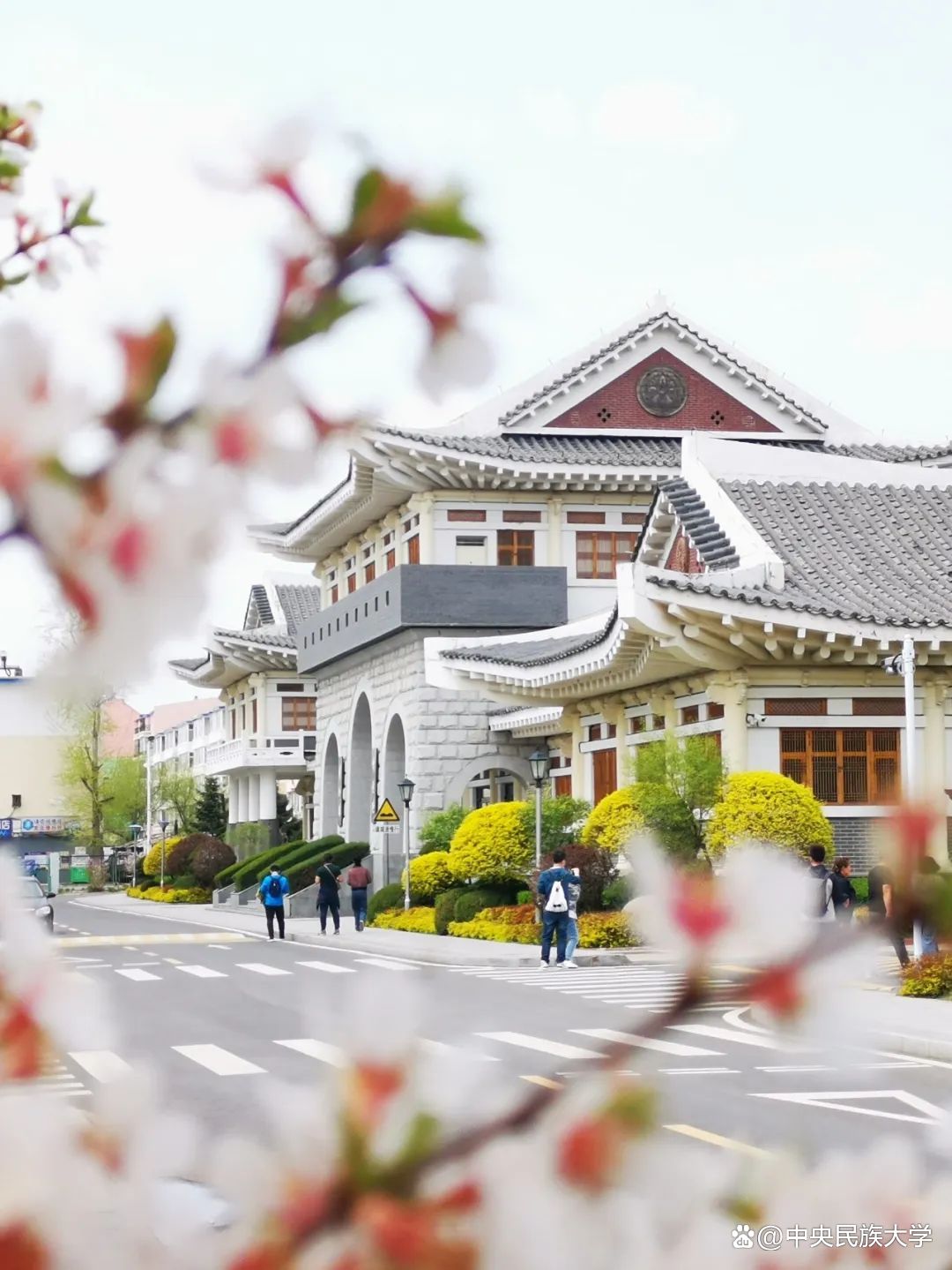 延边大学校园建筑体现朝鲜族传统建筑风格与现代设计相结合。（图片来源：图虫创意）