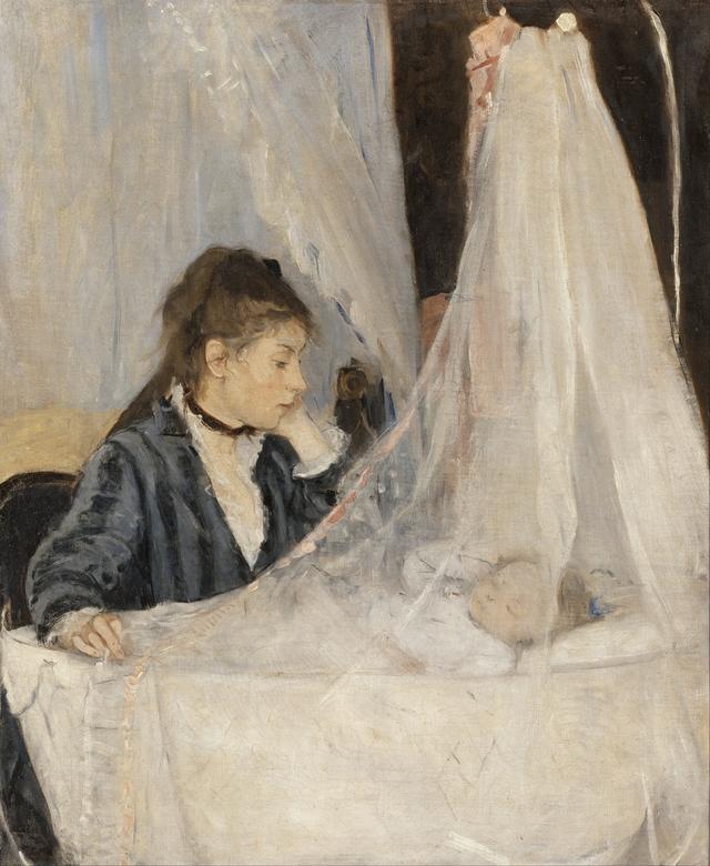 《摇篮》（ The Cradle）1872 贝尔特·莫里索 巴黎奥赛博物馆藏 