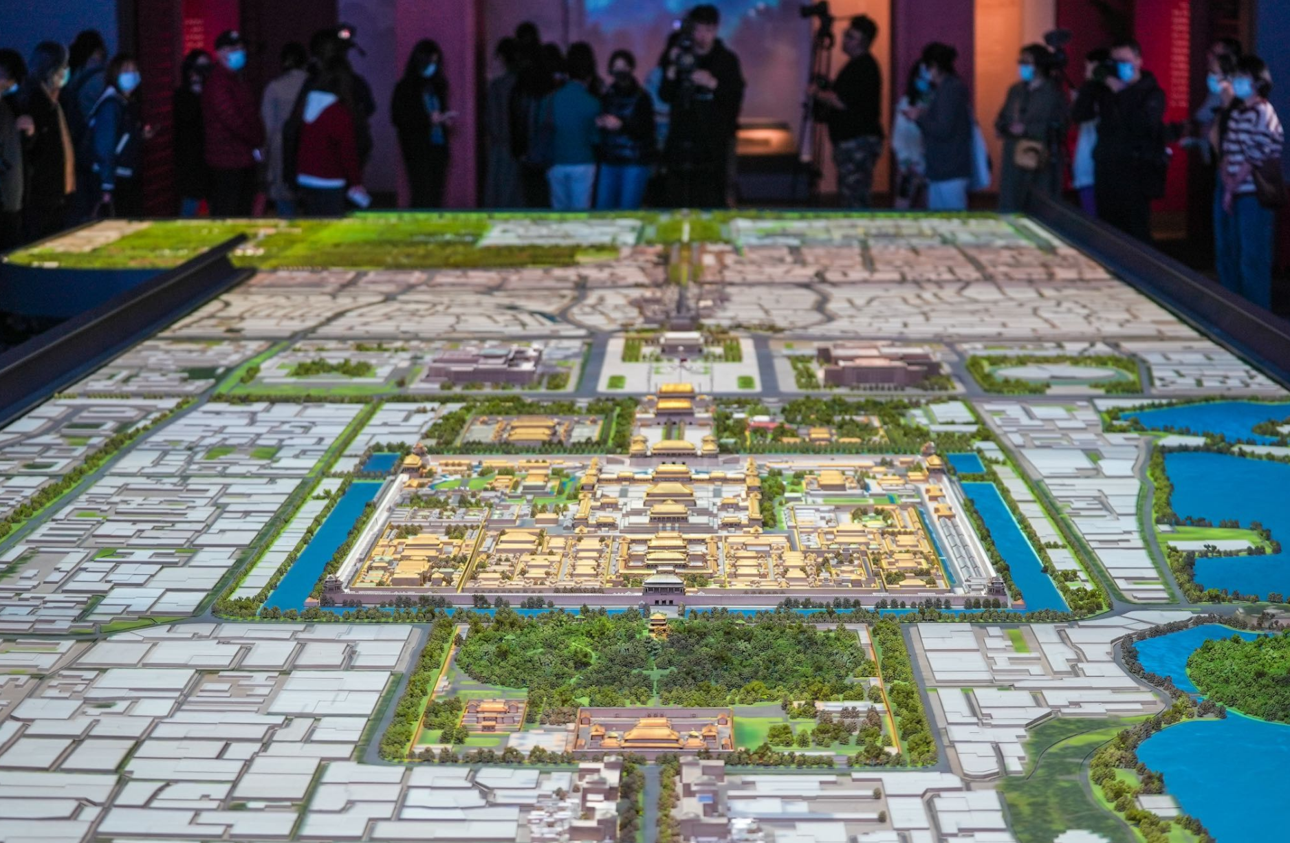 16米沙盘亮出中轴四季|故宫_新浪财经_新浪网